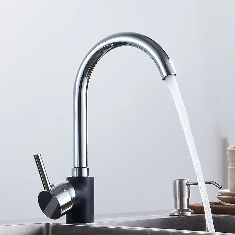 

360 Degree Swivel Chrome Kitchen Faucet one handle mixer sink tap hot&cold water faucet kitchen tap Torneira