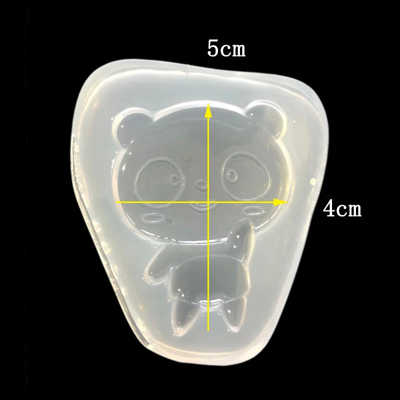 1 шт. УФ Смола Жидкая силиконовая форма мультфильм панда полимерная форма формы для амулеты «сделай сам» Изготовление ювелирных изделий Аксессуары