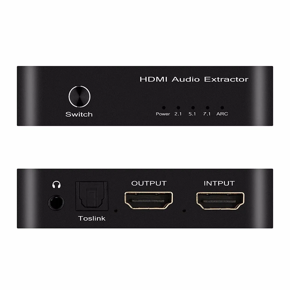 Аудио экстрактор HDMI с декодером/цифровой на оптический SPDIF /7.1CH 240 канальный аудио