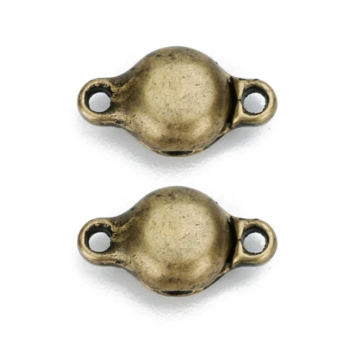 LINSOIR 10 шт./лот сильные магнитные замочки Fit ожерелье браслет родий цвет конец застежки разъемы для Diy ювелирных изделий F5451 - Цвет: antique bronze