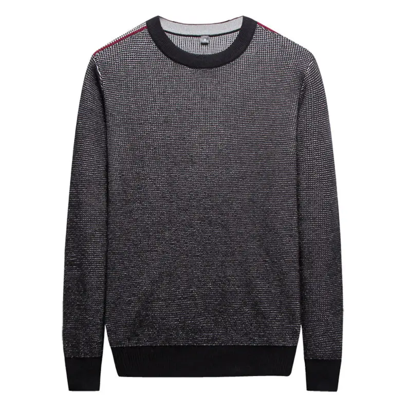 MuLS 2019 Birdseye Knit Sweater Men Pullover Colored Wool Spring Sweater Jumpers Autumn Male Cotton knitwear Blue Black Red Grey 08