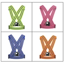 Спортивный Бег vest5cm Расширенная высокая эластичная лента с блестящим светоотражающим ремешком Зеленая форма для гимнастики уличное спортивное снаряжение