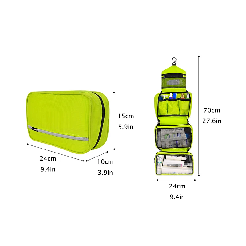 Оксфордская подвесная косметичка для путешествий, органайзер для макияжа, женская косметичка, набор для мойки, унисекс, крепкий подвесной крючок, сумки для душа