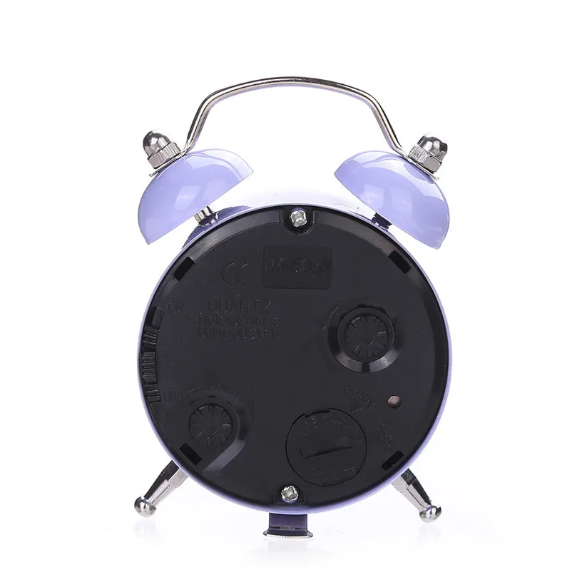 Twin Bell Silent Alloy Stainless Metal Alarm Clock For Children gift Clocks Hot Sale new #4m08 (1)
