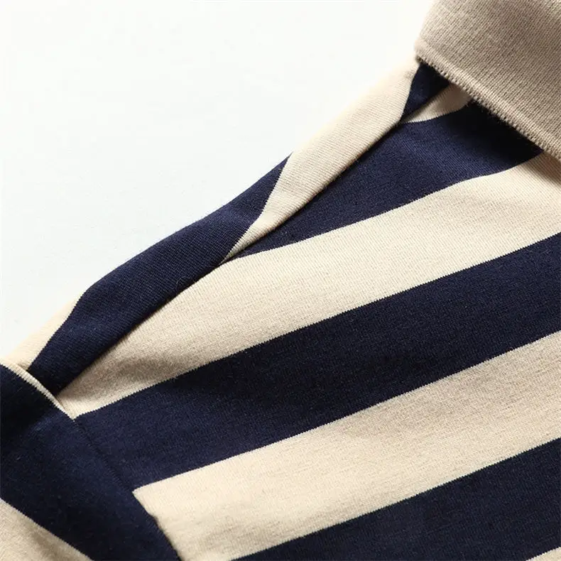 2018 Summer Mens Polo Shirt Classic Striped Cotton Short Male Polo Men Tees Breathable Quick Dry Plus Size 4XL Red Muls Brand-07