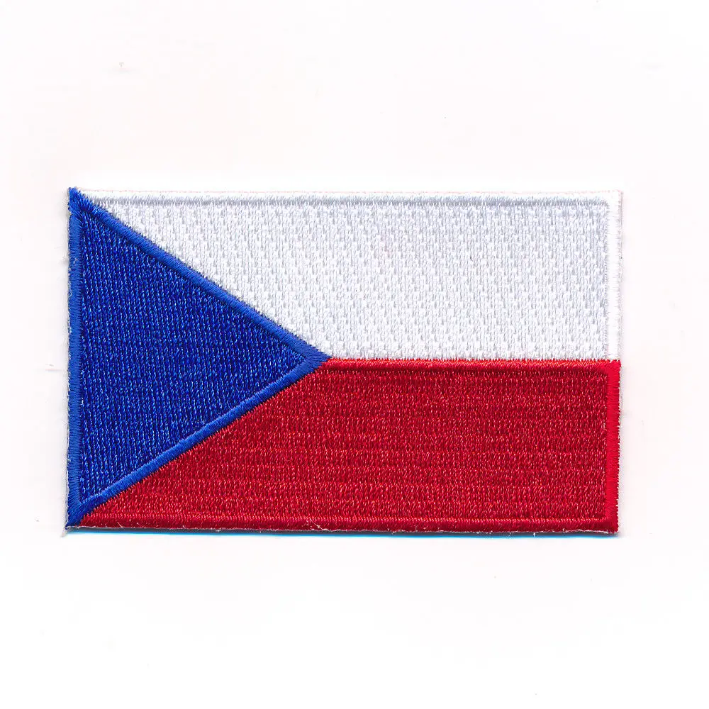 

IVY-LOVING Craft flagge czech republic embroidered patch small logo iron on patch sew on patch4*2.5CM