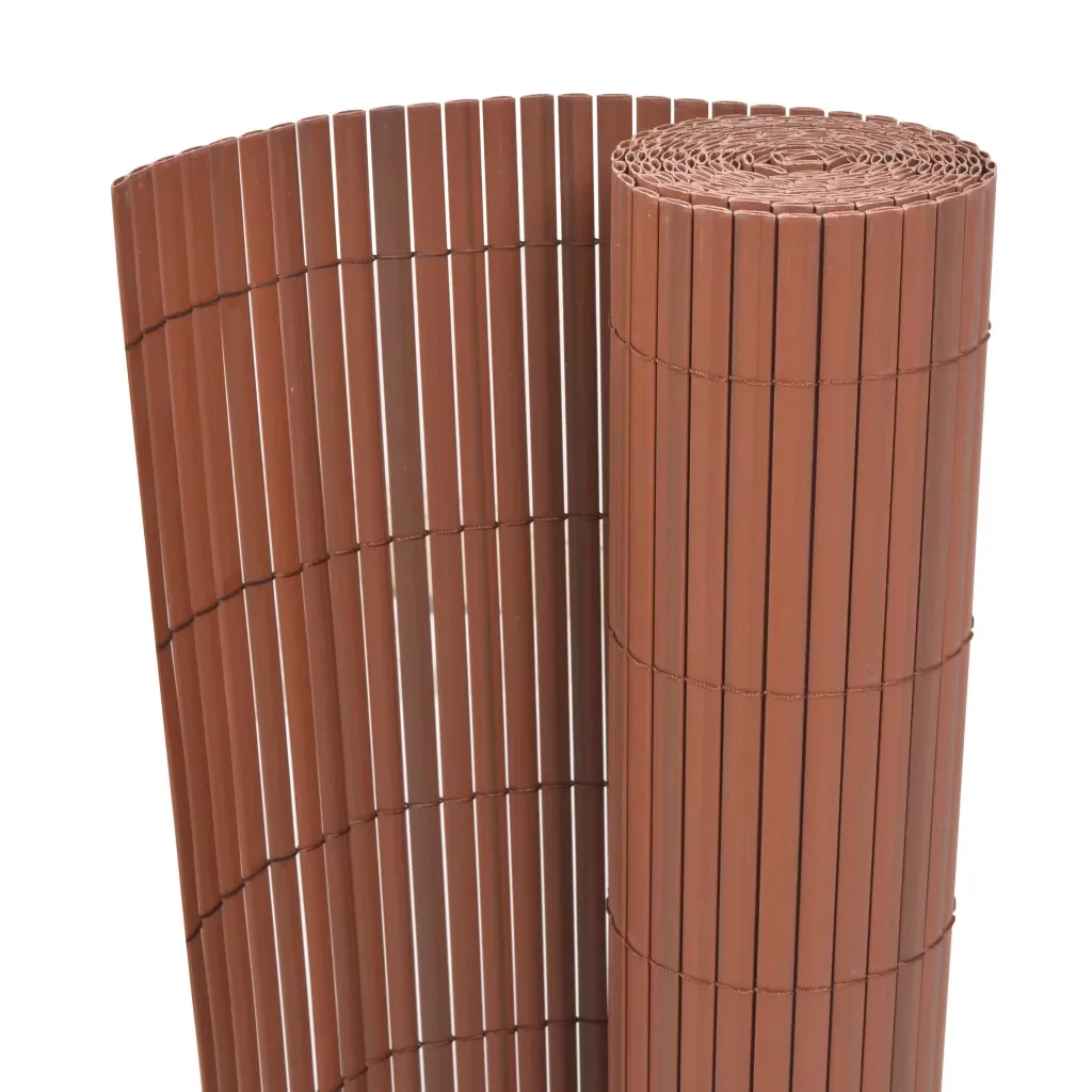 

Double-Sided Garden Fence 90x300-500 cm Brown Fence Courtyard Indoor Garden Fence Flower Garden Vegetable Fence Home Decoration