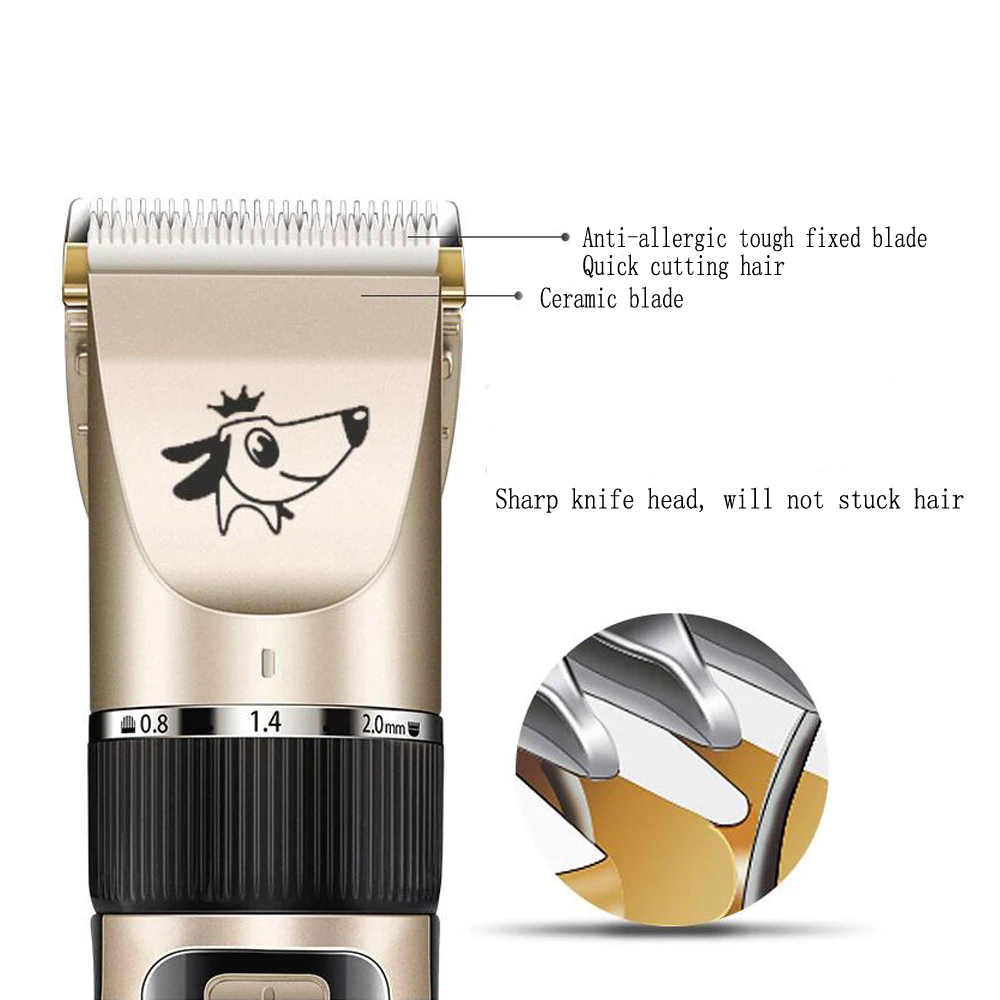  Dog Hair Trimmer Electrical Pet Professional Grooming Machine Tool usb Rechargeable Shavers Hair Cu