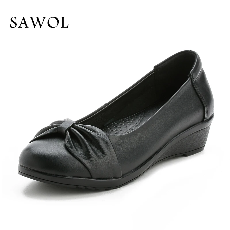 Women Pumps Genuine Leather Brand Women Shoes Shallow Soft Female Casual Shoes Women Sneakers Spring Autumn Round Toe Sawol цена Women Pumps Genuine Leather Brand Women Shoes Shallow Soft Female Casual Shoes Women Sneakers Spring Autumn Round Toe Sawol цены онлайн