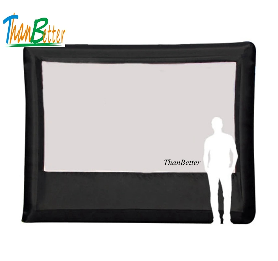 

16:9 2018 Very Cool hot Selling Manual Type inflatable rear screen, inflatable projector screen for outdoor party event