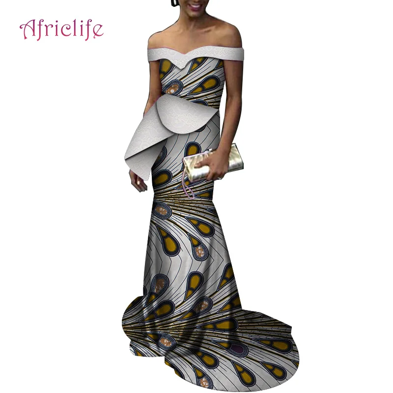 Новый дизайн Африканский хлопок женская одежда длиной до пола модное платье на тонких бретелях традиционный стиль африканская одежда для