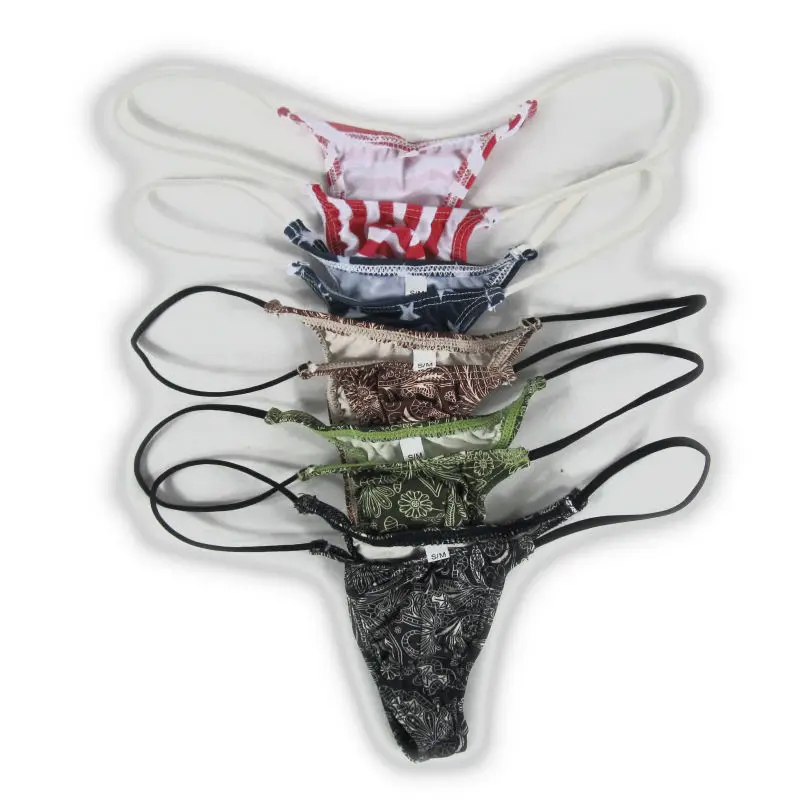 

Sexy Mens Thongs Underwear g2054 small pouch triangle back limit coverage