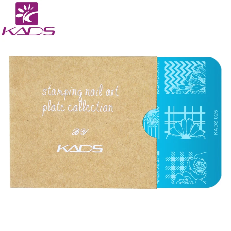 Трафарет KADS для дизайна ногтей фотография цветов|nail stamp plate|stamp platestamp template |