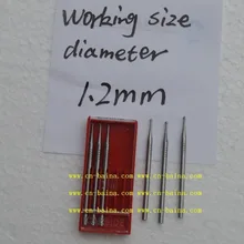 Эла Карбид Бур хвостовик 2,35 мм рабочий размер круглый диаметр головки 1,2 мм Стоматологическая лаборатория протез лабораторный Материал ювелирные изделия Полировка