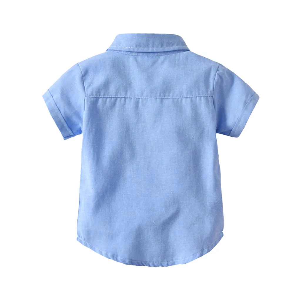 MUQGEW/комплект одежды для маленьких мальчиков; хлопковая Футболка с галстуком-бабочкой для маленьких мальчиков; топы и шорты; комбинезоны; одежда;# y2