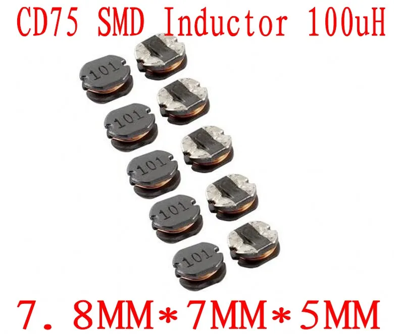 1000 шт./лот SMD силовой индуктор CD75 101 мкГн 7 8 чип * 7*5 мм | Обустройство дома