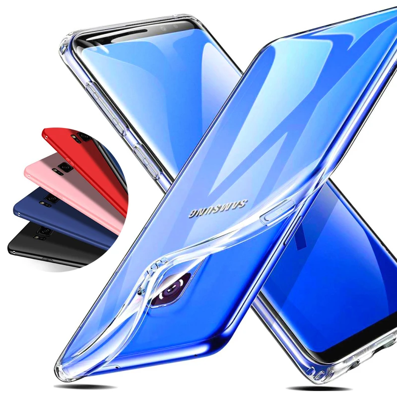 Мягкий чехол для Samsung galaxy S9 Plus S20 S10e Note 9 A70 S10 S8 S7 edge A71 A50 A40 A21 A10S A01 прозрачный