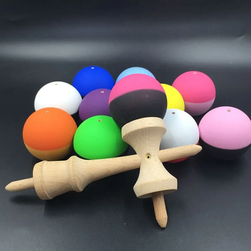 21,5 см Деревянный красочный шар Kendama PU краска умелая игрушка для жонглирования мяч традиционная для отдыха на открытом воздухе спортивная игра