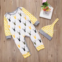 New 2016 cute baby rompers jumpsuit comfortable clothing for new born babies 0-24 m baby wear , newborn baby clothing
