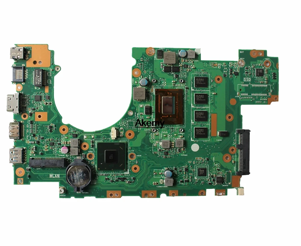 60% OFF  X402CA X502CA Laptop motherboard for ASUS X502C X402C F502C F402C Mainboard for laptop with 4 g RAM