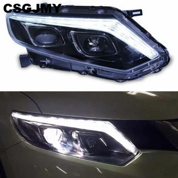 

Car Style LED headlights for Nissan X-Trail 2014 2015 2016 for XTrail head lamp LED Lens Double Beam H7 HID Xenon bi xenon lens
