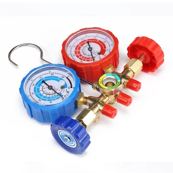 

R22 R134 R404 R410 Current Divider Meter Set Manifold Gauge Durable Pressure Gauge Valve Air Condition Refrigeration Maintenance