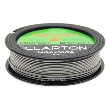

SEA WOLF 5m/roll Clapton Wire Heating Wire for RDA RBA RTA DIY Rebuildable Atomizer Coil E-Cigarette Vaporizer coils
