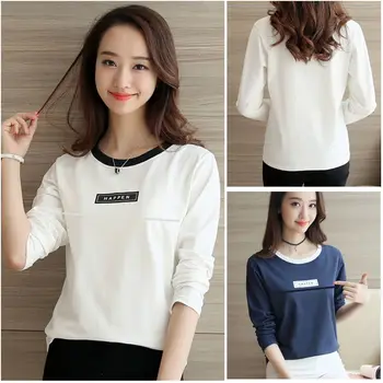 

Breastfeeding clothes spring and autumn breastfeeding T-shirt Slim wild long-sleeved shirt shirt postpartum feeding clothes