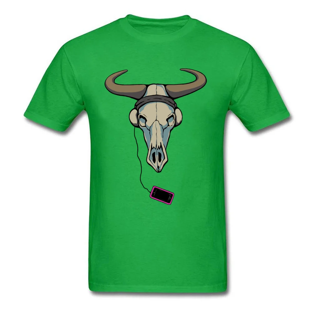 Skull Likes Music Too_green