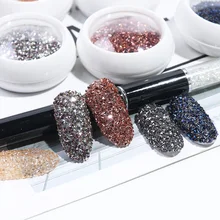 1440 шт циркониевые Стразы для украшения ногтей, блестящие икры, мини бусины, розовое золото, пламя, 3D камни для дизайна ногтей, аксессуары TR757