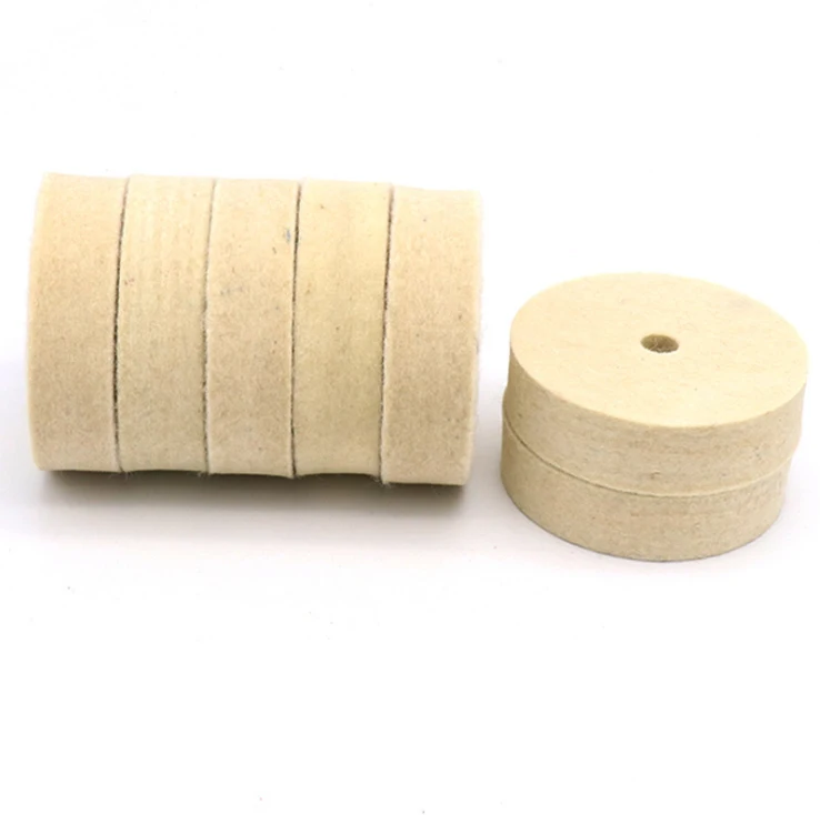 

4" 80mm Wool Wheel Mirror Polishing Wheel Wool and Metal Felt Buffling Pad