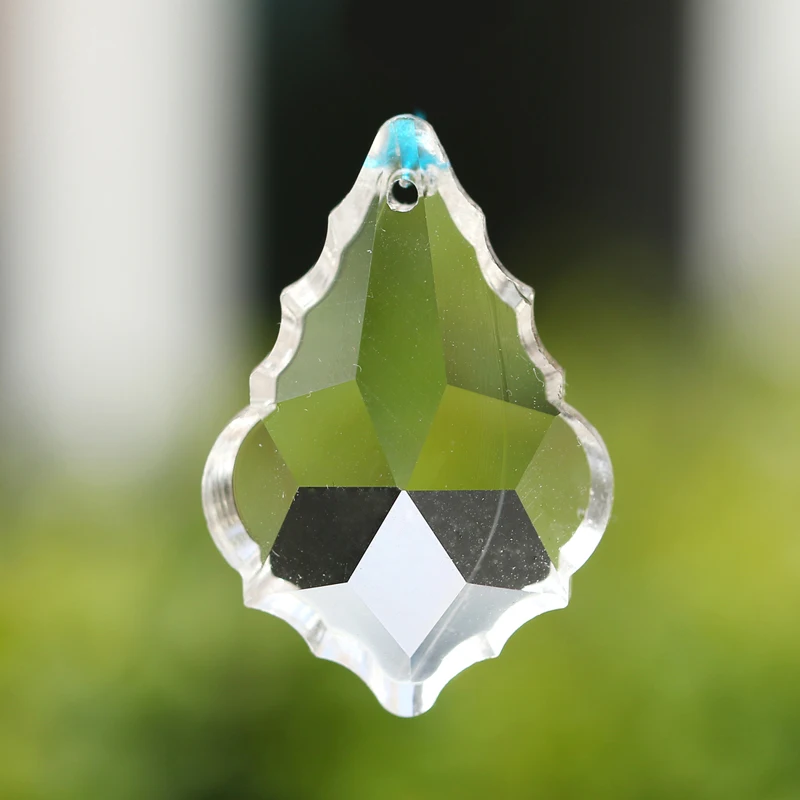 10 шт./лот Ясно Французский Cut Crystal Prism Pendalogue люстра лампа аксессуары подвесная на окно Suncatcher 1,5*1,2 дюйма