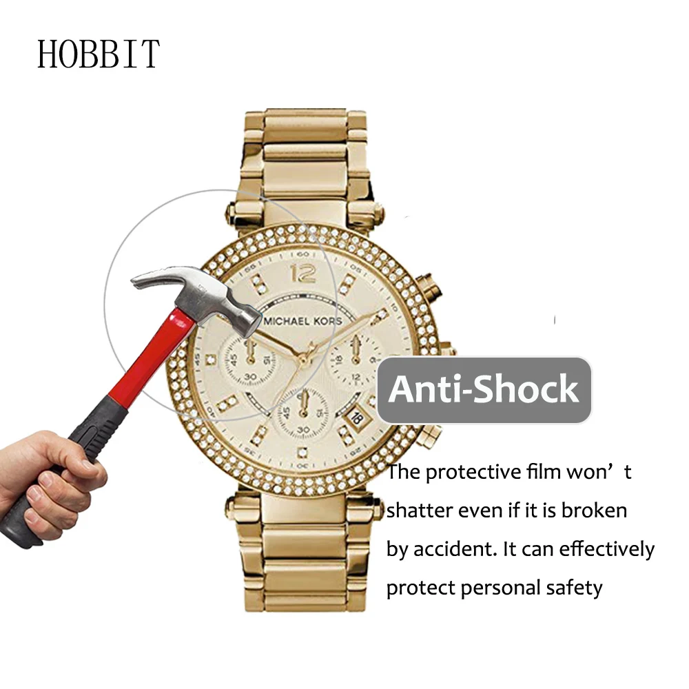 3Pack For Michael Kors MK5354 MK5353 5H Nano Explosion-proof Screen Protector High Definition Anti-shock Smart Watch Film
