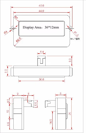 BATTERY CAPACITY TESTER TH01 SIZE