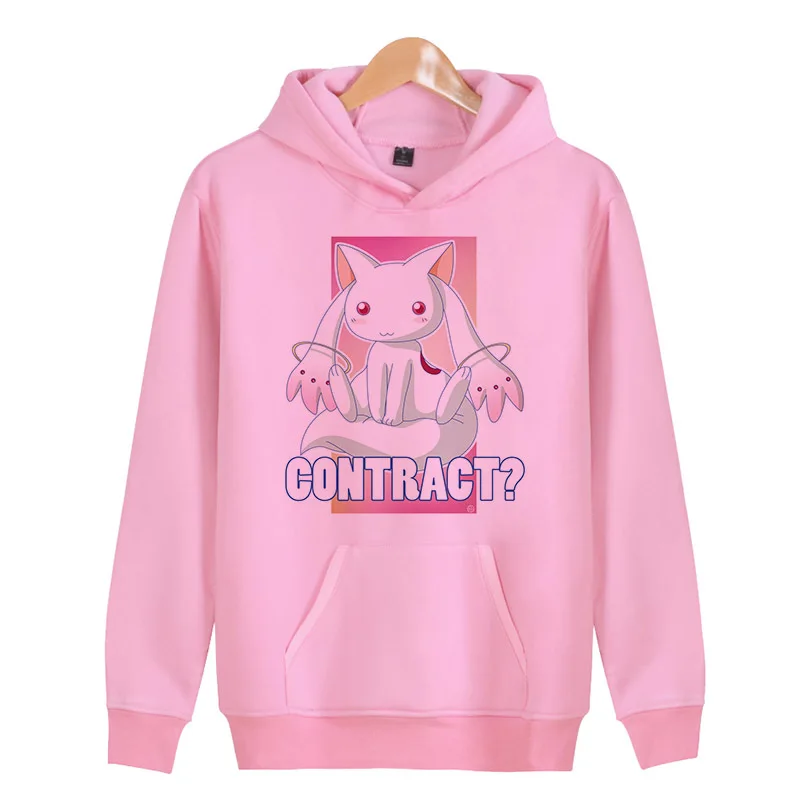 

Manga Kyubey 2018 spring Autumn kpop New Casual female Streetwear Print Long Sleeve Hoodies women Pullover Plus Size W4888