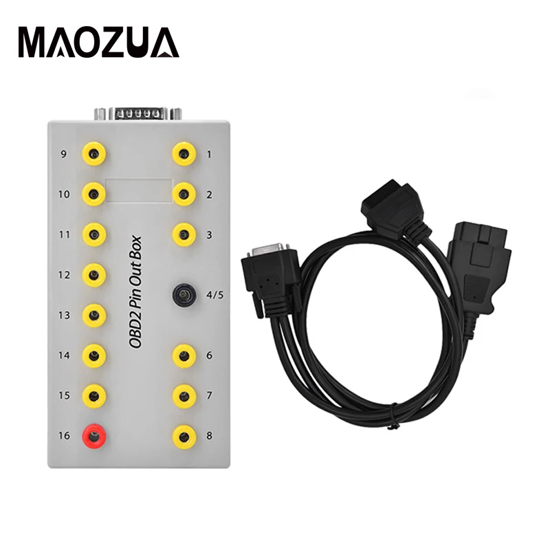 Maozua OBDII протокол детектор Авто OBD вырывать OBD2 тестер Разрыва Can тестовая Коробка Pin