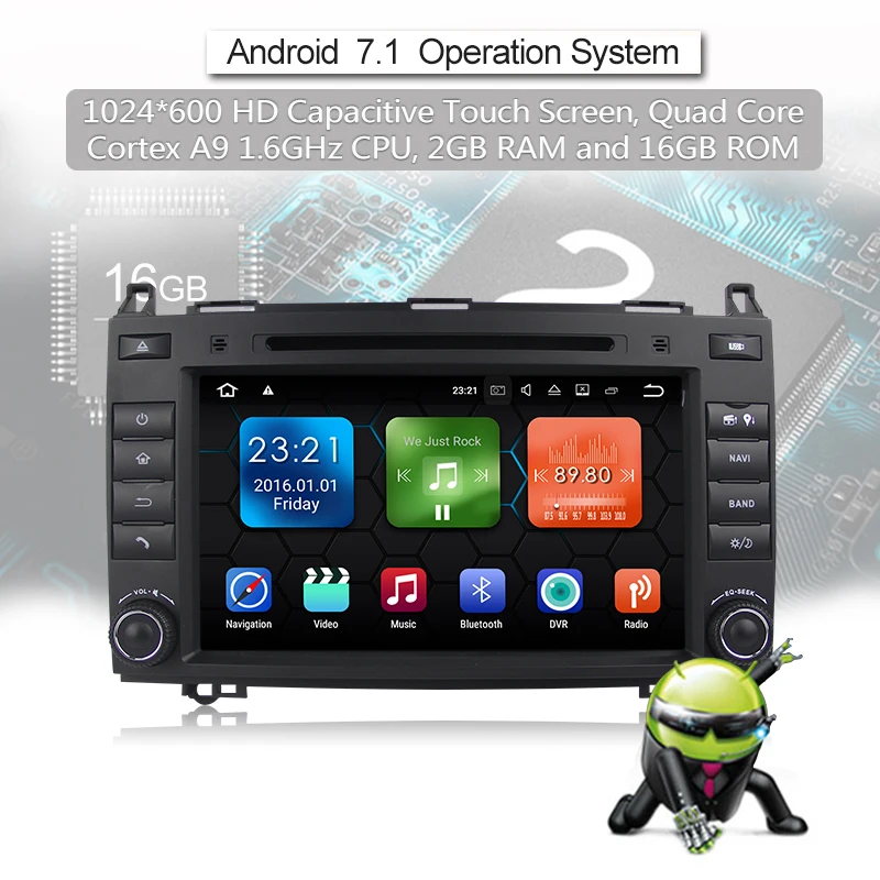 Cheap Car Multimedia Player GPS Android 8.0 7.1 2 Din DVD Automotivo For Mercedes/Benz/Sprinter/B200/B-class/W245/B170/W169 Radio 28