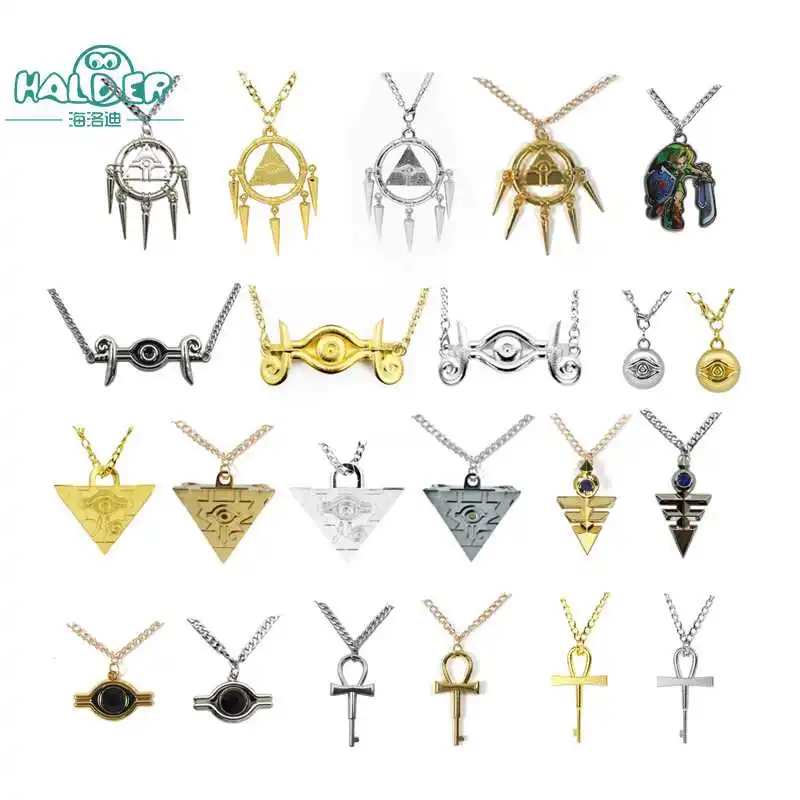 

Halder Anime Yu-Gi-Oh! Necklaces Golden Sliver Decoration Fashion Pendants Cartoon Necklace Jewelry Accessories Cosplay Gift