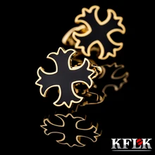 KFLK ювелирные изделия, запонки для французских рубашек золотого цвета для мужчин, фирменные запонки на пуговицах для мужчин, высокое качество,, новое поступление