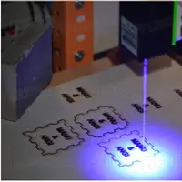 צינור צינור DIY 5500mw ראש לייזר כחול סגול, 5.5w 450nm חלקים מכונת לייזר צינור לייזר לייזר דיודה מאוורר עם TTL, להתמקד מתכווננת (3)