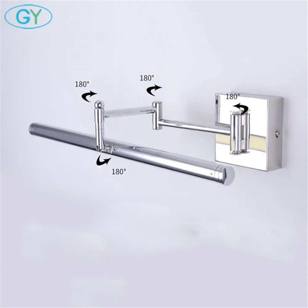 modern led vanity lights with d10cm square round base,industrial
