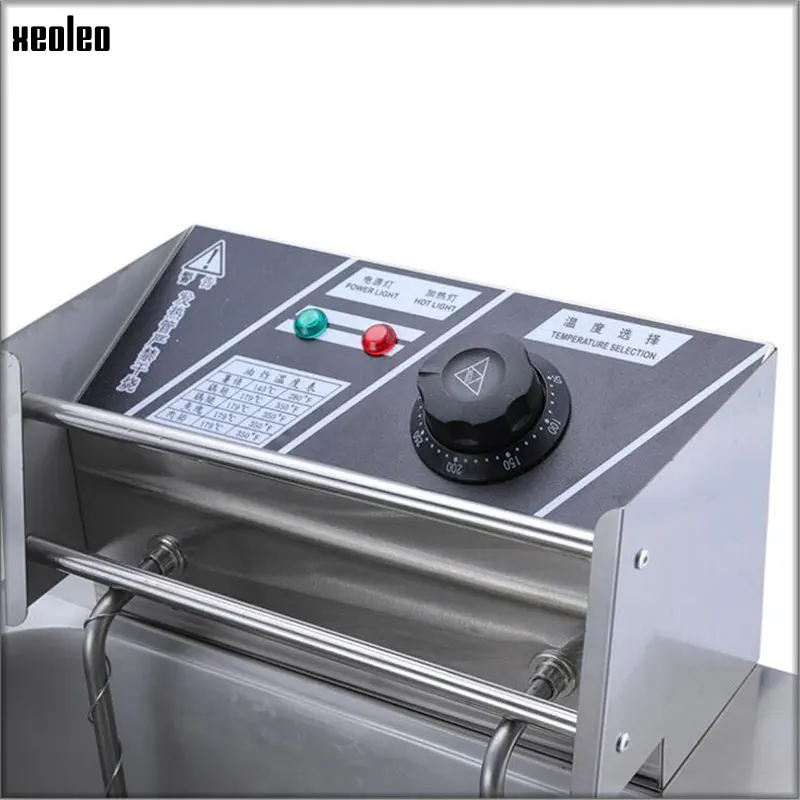 XEOLEO Electric Deep Fryer 12L Commercial Stainless Steel French KFC Fries Double Baskets Kitchen Mechine Food Processor 2