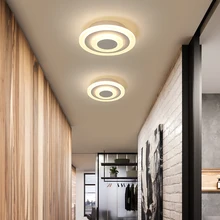 Acrylic Modern led ceiling lights for bedroom hobby balcony living room white or brown color home deco ceiling lamp fixtures