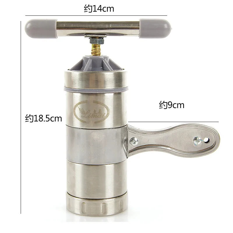  vanzlife Stainless steel manual pasta machine Small hand pressing machine squeezed dough Creative k - 32949727772