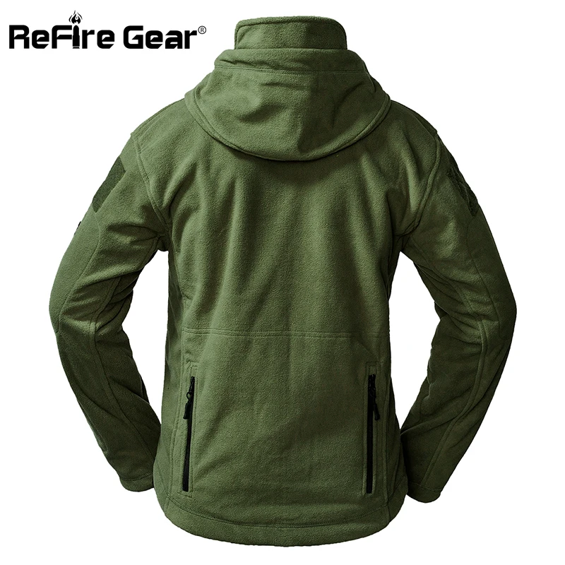 ReFire Gear тактическая армейская флисовая куртка для мужчин теплая утепленная