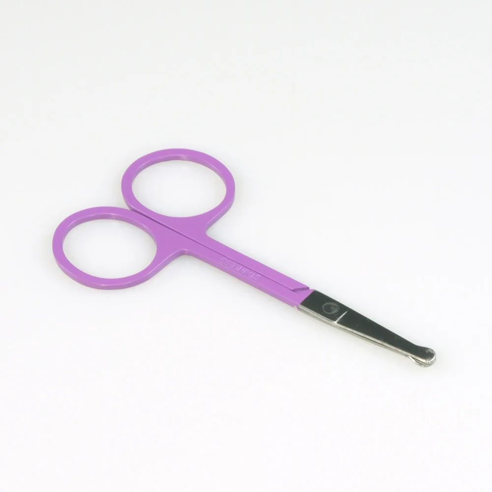 

2pcs Professional Purple New Muti. Nail Scissor Manicure For Nails Eyebrow Nose Eyelash Cuticle Scissors Curved Makeup