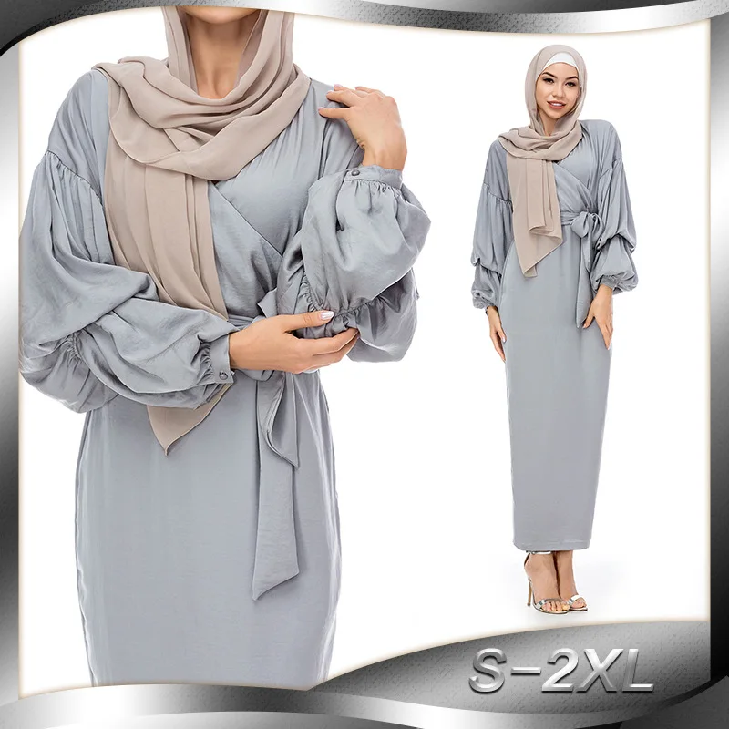 

Kaftan Abaya Robe Dubai Arab Islam Muslim Hijab Dress Qatar UAE Oman Caftan Marocain Abayas For Women Turkish Islamic Clothing