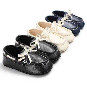 

Spring and Autumn Newborn Baby Boys Kids PU Shoes Infant Toddler Classic Fashion First Walkers Prewalkers