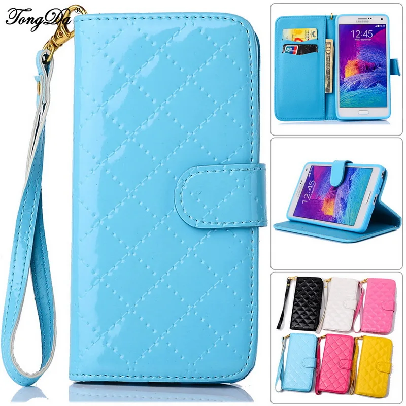 Original Flip Phone Case Wallet Classic Glossy Quilted Leather Flip