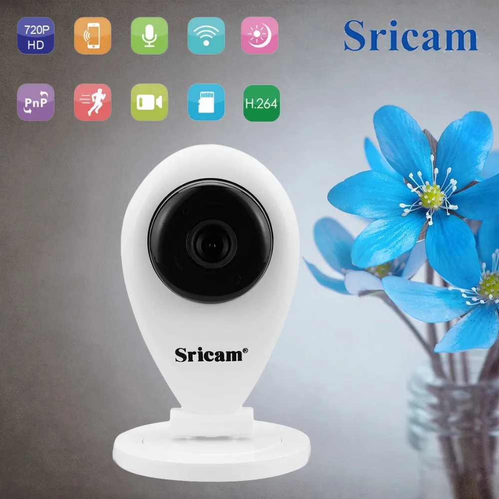 

Sricam SP009 Wireless IP Camera Network Infrared H.264 WIFI Night Vision Motion Detection for Home Surveillance Cam with IR-Cut